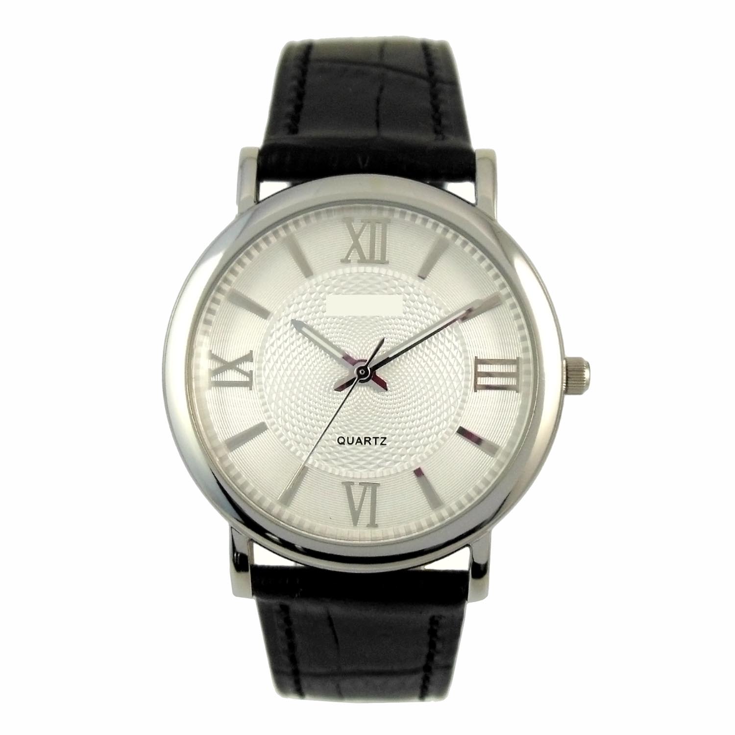 Leather Strap Stainless Steel Men Watch