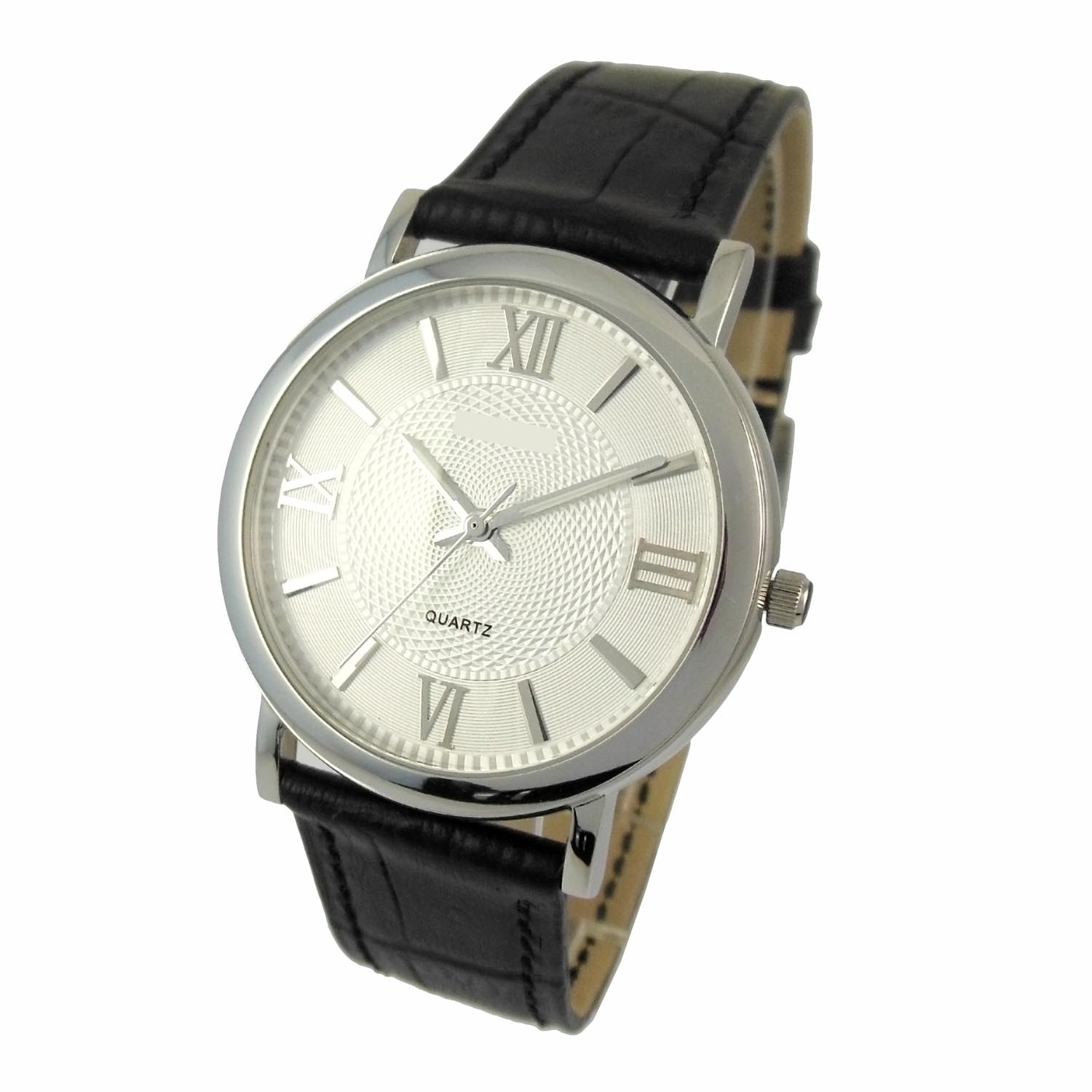Leather Strap Stainless Steel Men Watch