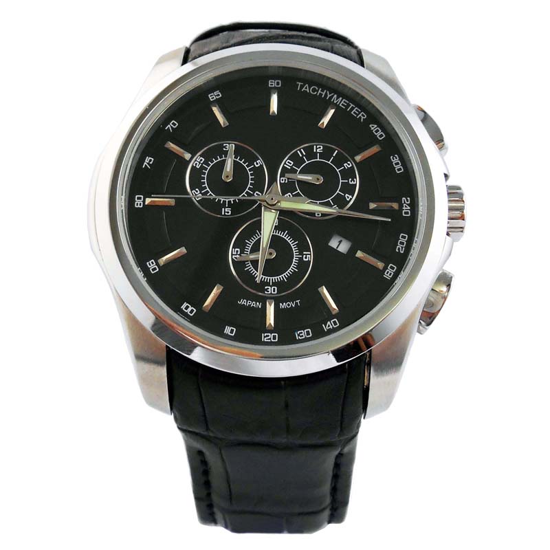 Sport Style Quartz Leather Band Watches For Men