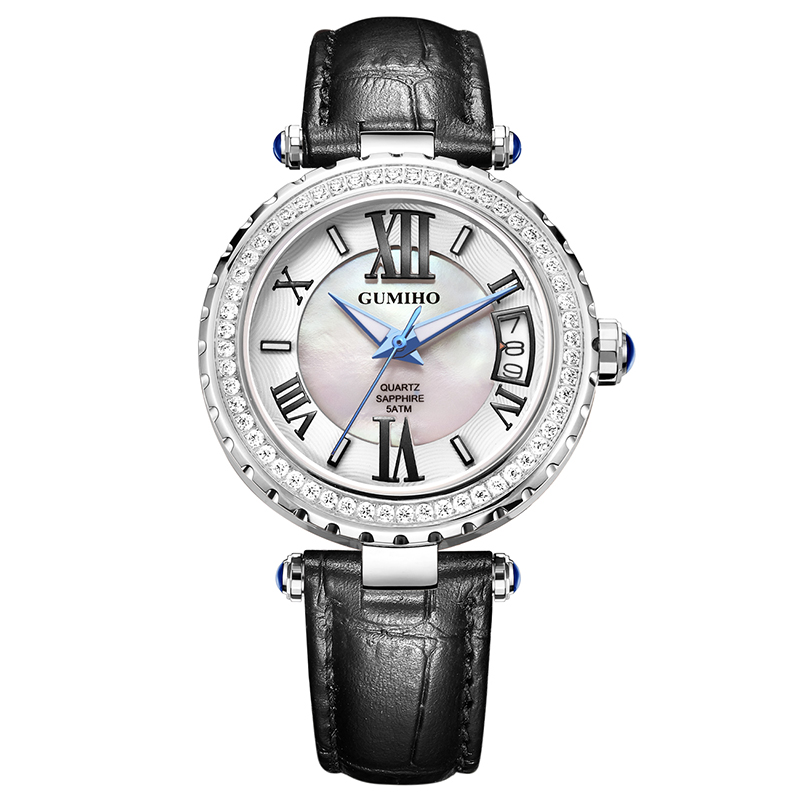 Calf Leather Lady Watch with Japan Movt