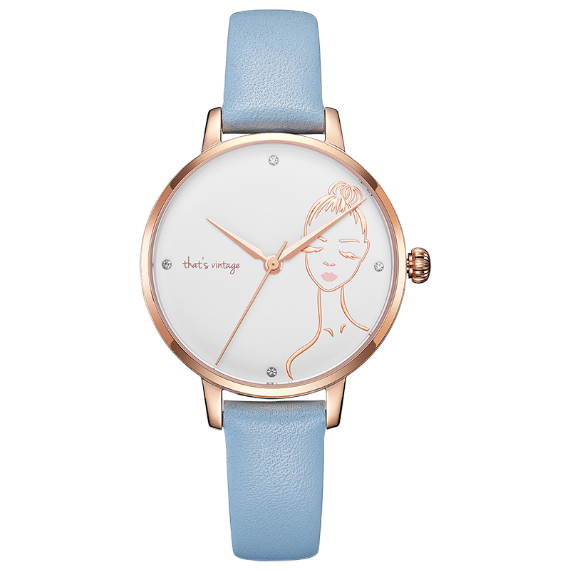 Latest Rose Gold Color Lady Watch