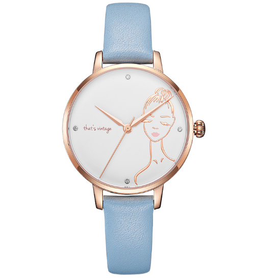 Latest Rose Gold Color Lady Watch