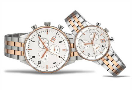 Swiss Movt Chronograph Couple Watch