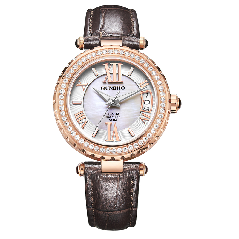 Calf Leather Lady Watch