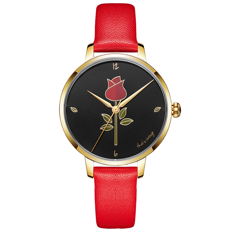 Vintage Rose Stainless Steel Lady Watch