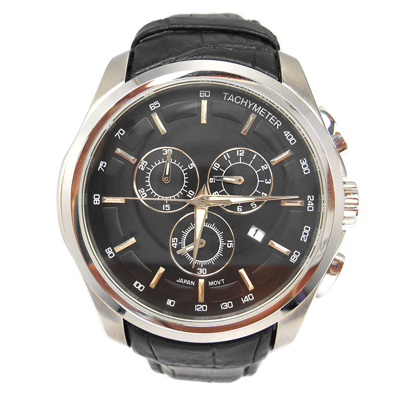 Sport Style Quartz Leather Band Watches For Men